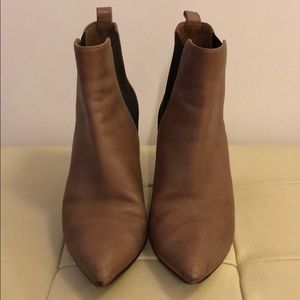 Michael Michael Kors Tan Leather Ankle Booties